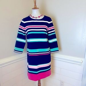 Crown & Ivy Bright Striped Dress S FREE SHIP